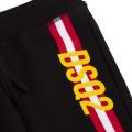 Boys Black Racing Stripe Sweat Pants 81831 by Dsquared2 from Hurleys