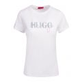 Womens White The Slim Tee 9 S/s T Shirt 88288 by HUGO from Hurleys