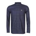 Mens Green & Blue Tonal Check L/s Shirt 30986 by Lacoste from Hurleys