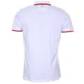Mens White Multistripe S/s Polo Shirt 49448 by Pretty Green from Hurleys