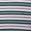 Mens White/Blue Multi Stripe S/s T Shirt 59338 by Lacoste from Hurleys