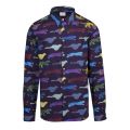 Mens Navy Multi Cheetah Print Tailored L/s Shirt 43300 by PS Paul Smith from Hurleys