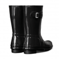 Womens Black Gloss Original Short Wellington Boots 98122 by Hunter from Hurleys