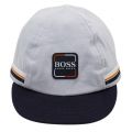 Pale Blue Baby Logo Badge Cap 38242 by BOSS from Hurleys