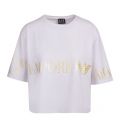 Womens White Branded Box Fit S/s T Shirt 82164 by EA7 from Hurleys