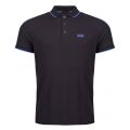 Athleisure Mens Black Paule 3 Slim Fit S/s Polo Shirt 26670 by BOSS from Hurleys