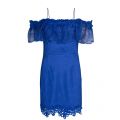 Womens Sax Blue Edith Lace Dress 21160 by Forever Unique from Hurleys