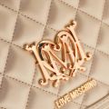 Womens Rose Gold Quilted Logo Shoulder Bag 17986 by Love Moschino from Hurleys