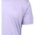 Mens Open Blue S/s Tee Curved T Shirt 109893 by BOSS from Hurleys