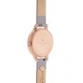 Womens Grey Lilac & Rose Gold Butterfly Embellished Strap Watch 27964 by Olivia Burton from Hurleys