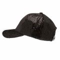 Womens Black Sequinned Cap 34595 by Calvin Klein from Hurleys