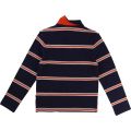 Boys Navy & Orange Striped L/s Polo Shirt 13282 by BOSS from Hurleys