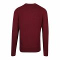 Mens Tawny Port Heather Cotton Cashmere Knitted Jumper 50021 by Tommy Hilfiger from Hurleys