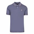 Mens Blue Tipped Pique S/s Polo Shirt 40557 by Pretty Green from Hurleys