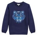 Boys Navy Tiger Sweat Top 36485 by Kenzo from Hurleys