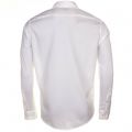 Mens White Textured L/s Shirt 61293 by Armani Jeans from Hurleys