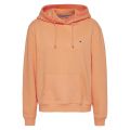 Womens Melon Orange Branded Rib Hoodie 58107 by Tommy Jeans from Hurleys