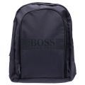 Boys Dark Grey Branded Backpack 19670 by BOSS from Hurleys