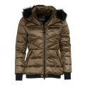 Womens Bronze Premium Strike Hooded Quilted Jacket 51386 by Barbour International from Hurleys