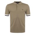 Mens Iris Leaf Bold Cuff S/s Polo Shirt 32019 by Fred Perry from Hurleys
