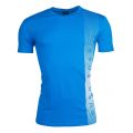 Mens Turquoise Big Logo Beach S/s Tee Shirt 10004 by BOSS from Hurleys