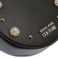 Womens Black Embellished Stud Circle Crossbody Bag 49107 by Versace Jeans Couture from Hurleys