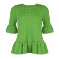Womens True Green Textured Flared Sleeve Knit Top 27470 by Michael Kors from Hurleys