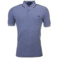 Mens Carbon Blue Twin Tipped S/s Polo Shirt 59165 by Fred Perry from Hurleys
