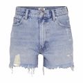 Womens Light Blue Distressed Denim Shorts 43598 by Tommy Jeans from Hurleys
