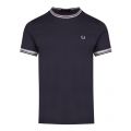Mens Graphite Twin Tipped S/s T Shirt 42940 by Fred Perry from Hurleys