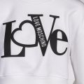 Womens Optical White Love Crop Sweat top 103263 by Love Moschino from Hurleys