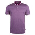 Mens Mid Blue Poodal Stripe Detail S/s Polo Shirt 23645 by Ted Baker from Hurleys