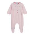Baby Pink Branded Polo Babygrow 86365 by BOSS from Hurleys