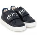 Toddler Navy Logo Velcro Trainers (19-26) 106241 by BOSS from Hurleys