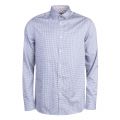 Mens Blue Jenkins Geo L/s Shirt 29247 by Ted Baker from Hurleys