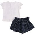 Infant White/Navy Perfume Top & Shorts Set 58217 by Mayoral from Hurleys