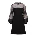 Womens Black Paulette Embroidered Sleeve Dress 51083 by French Connection from Hurleys