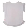 Girls White Star Frill S/s T Shirt 85132 by Billieblush from Hurleys
