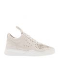Mens White Low Top Ghost Gradient Trainers 24549 by Filling Pieces from Hurleys