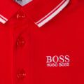 Baby Red Branded Tipped L/s Polo Shirt