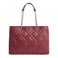 Womens Red Currant Quilted Medium Tote Bag 95305 by Calvin Klein from Hurleys