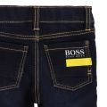 Toddler Dark Blue Branded Pocket Jeans 80590 by BOSS from Hurleys