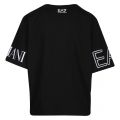 Womens Black Large Logo Boxy Fit S/s T Shirt 57499 by EA7 from Hurleys