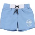 Boys Pale Blue Logo Swim Shorts 19590 by Timberland from Hurleys