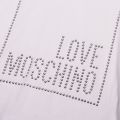 Womens Optical White Stud Logo Box S/s T Shirt 77127 by Love Moschino from Hurleys