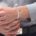 Tommy Hilfiger Bracelet Mens Silver Iconic ID