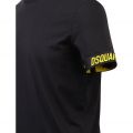 Mens Black/Yellow Colour Armband S/s T Shirt 108076 by Dsquared2 from Hurleys