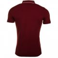 Mens Red Slim Fit S/s Polo Shirt