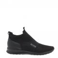Athleisure Mens Black Extreme_Slon_Knit Trainers 26706 by BOSS from Hurleys