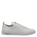 Mens White Miyata Leather Trainers 48680 by PS Paul Smith from Hurleys